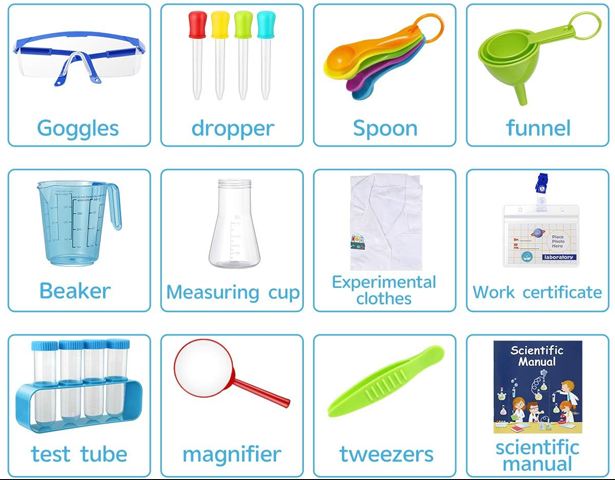 Science Experiment Lab Set With Coat