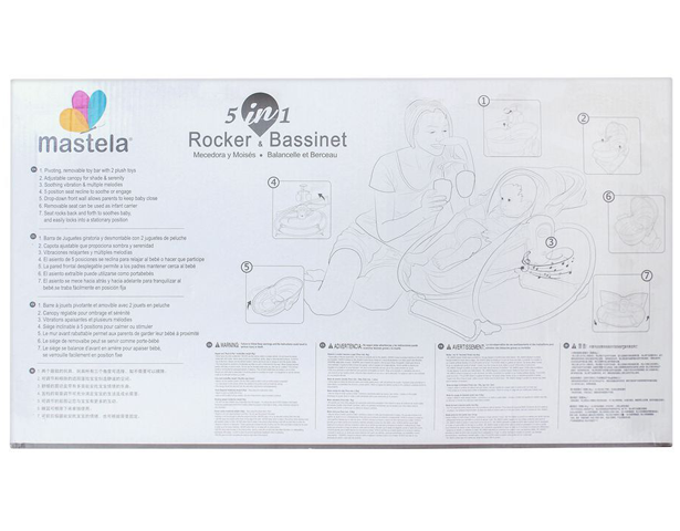 Mastela 5-In-1 Baby Rocker & Bassinet