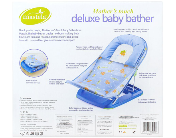 Mastela Deluxe Baby Bather Bath Seat