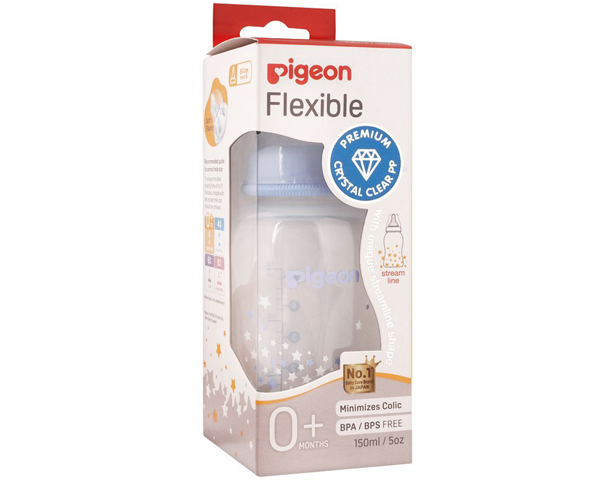 Pigeon Streamline Printed Bottle 150ml Blue