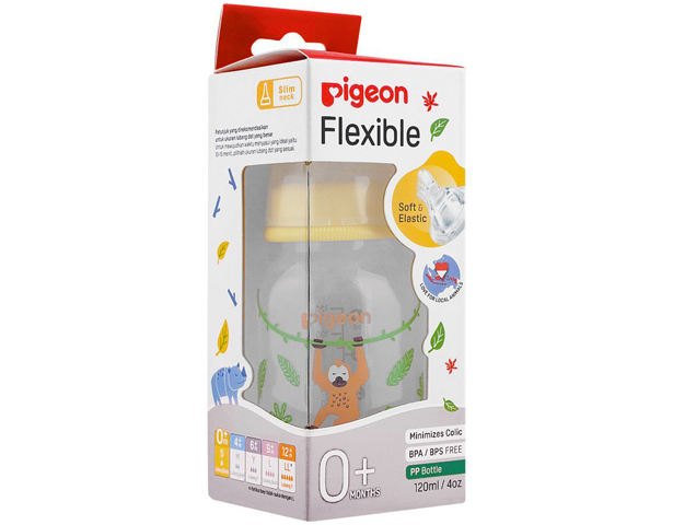 Pigeon Flexible Feeding Bottle - Orangutan