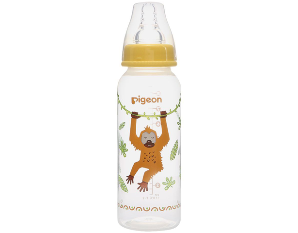 Pigeon Flexible Feeding Bottle - Orangutan