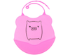 Baby Meal Pocket Silicone Bib Pink