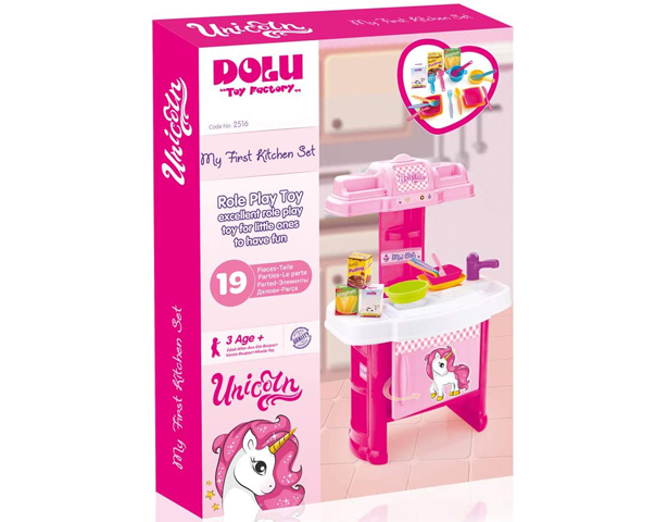 Dolu Unicorn Kids Kitchen Set