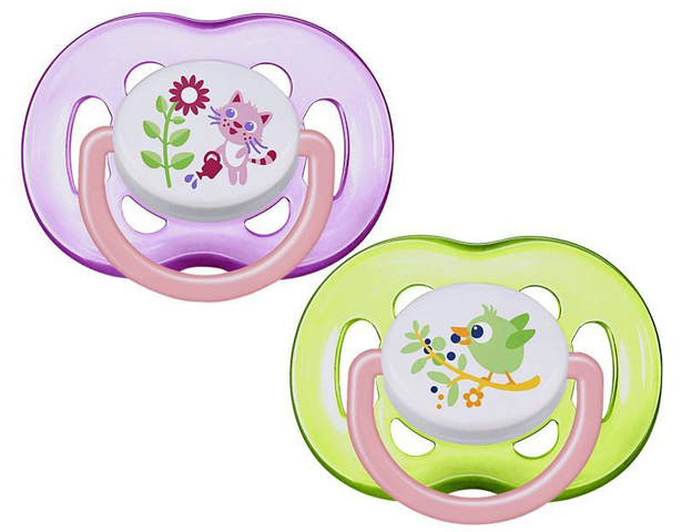 Avent Free Flow Soothers 18m+ Pink