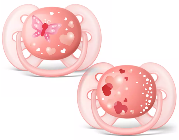 Avent Ultra Soft Soothers 6-18m