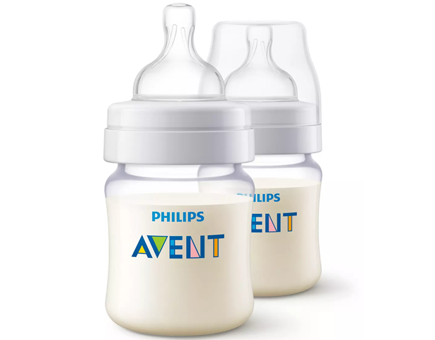 Avent Classic+ Feeding Bottle 2-Pack 0m+ 125ml