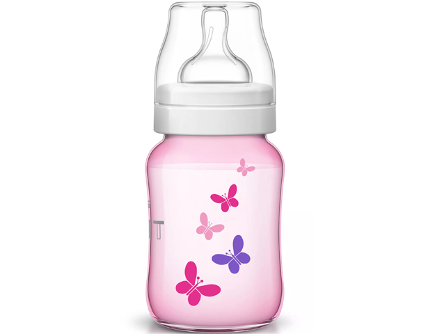 Avent Classic+ Feeding Bottle 1m+ 260ml Girl/Butterfly