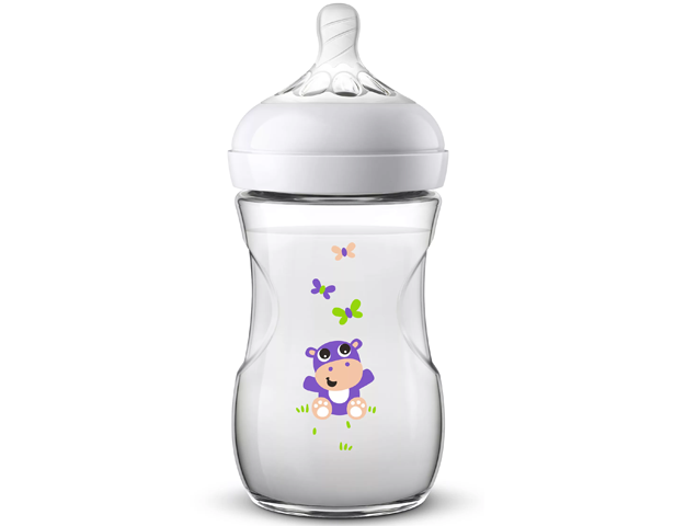 Avent Natural Feeding Bottle, 1m+ 260ml Butterfly