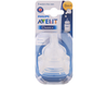 Avent Silicone Teat 0m+ / 1h PK2