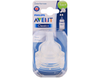 Avent Silicone Teat 1m+ / 2h PK2