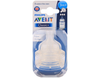 Avent Silicone Teat 3m+ / Medium 3h PK2