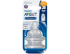 Avent Silicone Teat 6m+ / 4h PK2