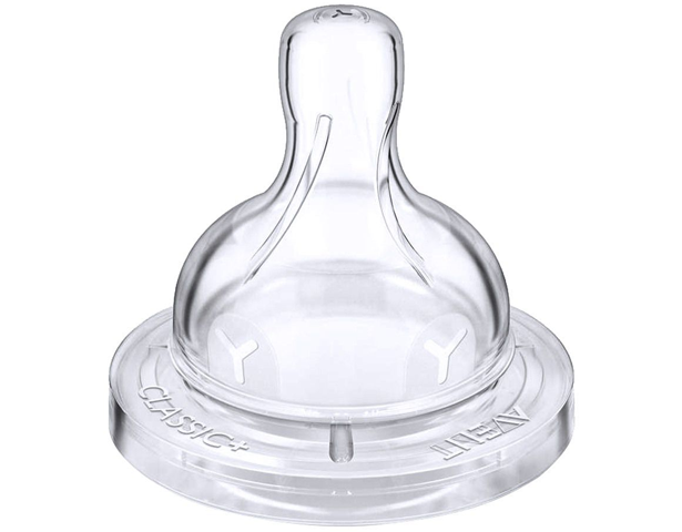 Avent Silicone Teat 6m+ Thick Feed PK2