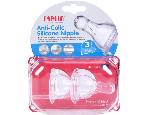 Farlin Anti Colic Silicone Nipple 9+