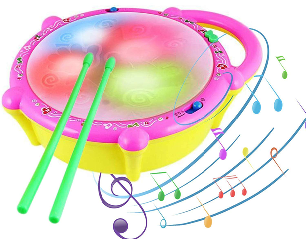 3D Flash Drum Toy For Kids