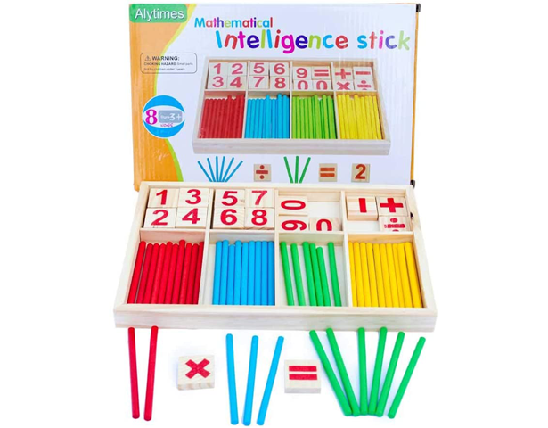Wooden Mathematical Intelligence Stick