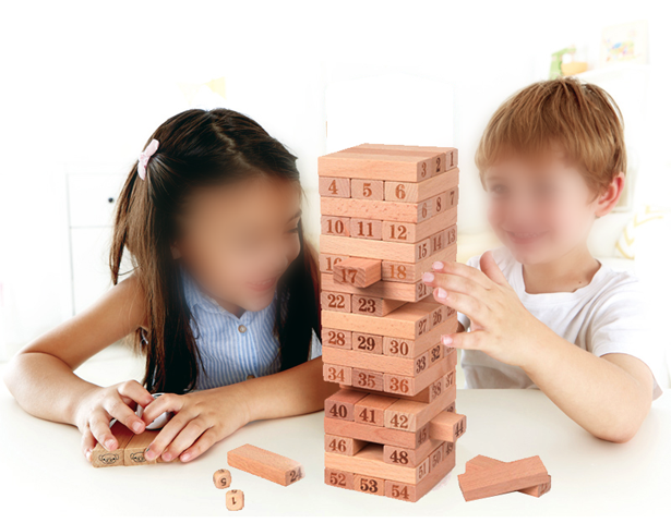 Classic Jenga 54 Hardwood Blocks