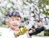Electric Bubble Machine for Kids