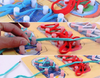 Wooden Shoe Lacing Puzzle Board