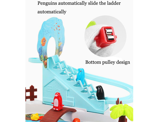 Fishing Game With Penguin Slide