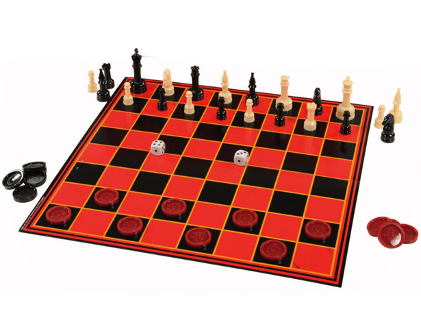 2 In 1 Chess & Checkers Classic Game