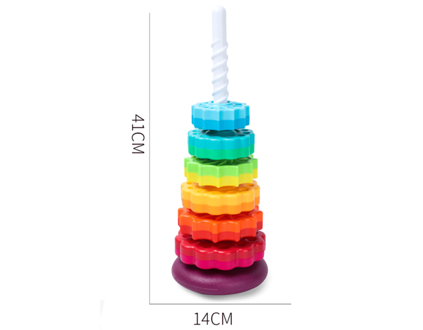 Rainbow Spinning Stacking Tower