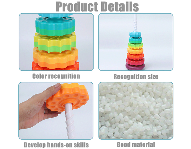 Rainbow Spinning Stacking Tower