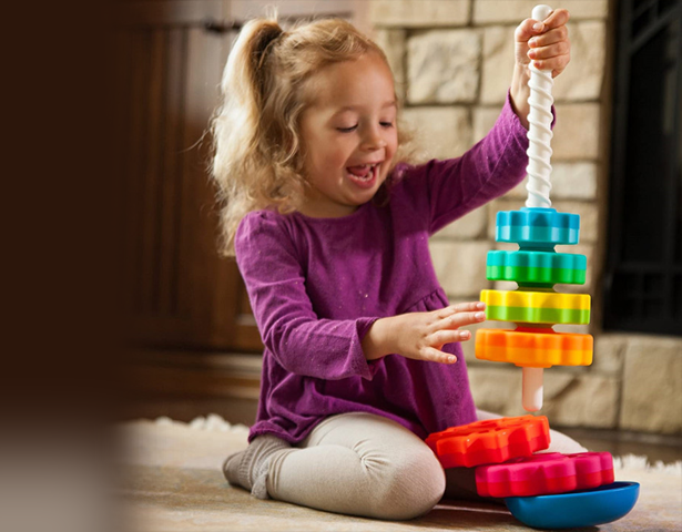 Rainbow Spinning Stacking Tower