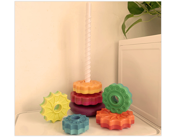 Rainbow Spinning Stacking Tower
