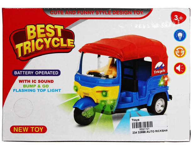 Bump and Go Auto Rickshaw Toy