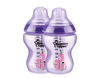 Tommee Tippee Purple 2pk Tinted Bottle 260ml