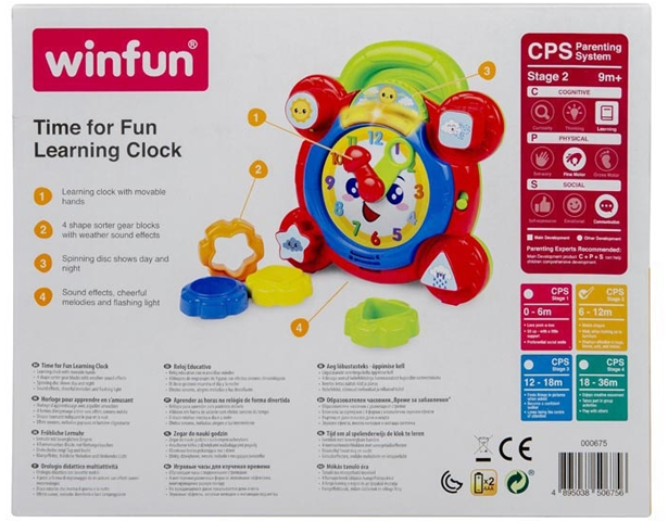 Winfun Time for Fun Learning Clock