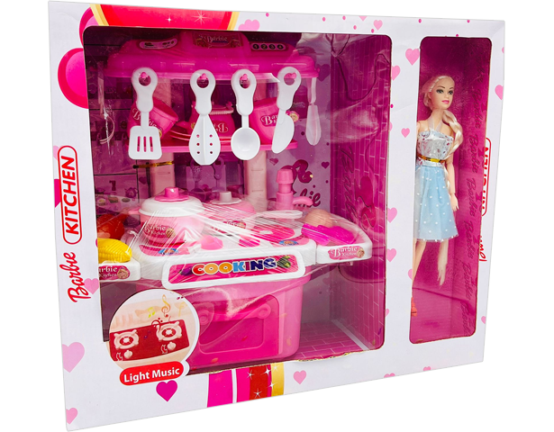 Barbie kitchen set with top price