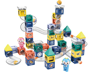 Magnetic Marble Run Block Set