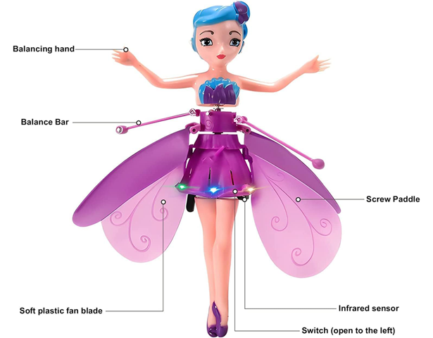 Princess Flying Helicopter Doll