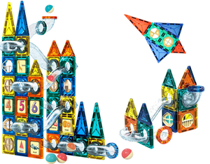 Colorful Magnetic Pipeline Blocks