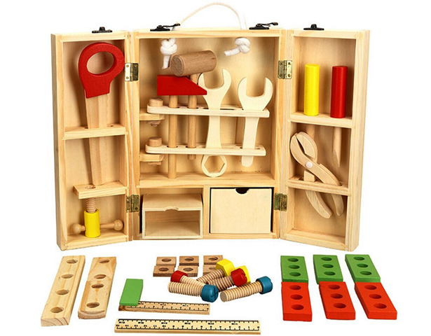 Wooden Tool Box Set Construction Toy