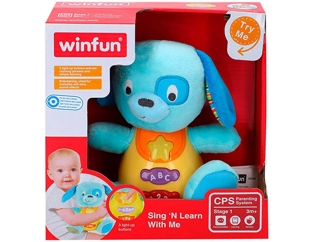 Winfun Sing 'N Learn With Me-Blueberry Pup
