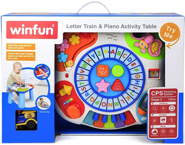 Winfun Letter Train & Piano Activity Table