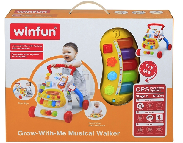 Winfun Grow-With-Me Musical Walker