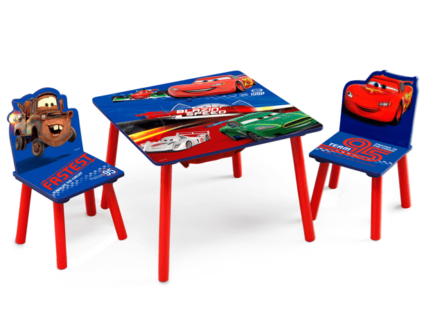 Lightning mcqueen table and chairs hot sale