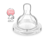 Avent Silicone Teat 3m+ / Variable PK2