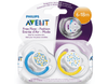 Avent 6-18 Contemp Free Flow Soother Pk2