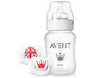 Avent Classic 260ml Bottle+6-18 Soother Pk2