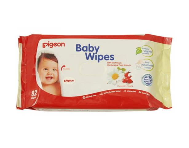Pigeon BABY WIPES 82 SHEETS, REFILL