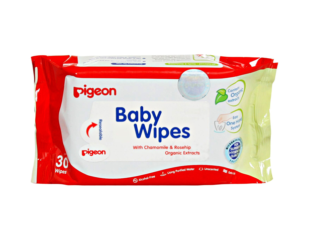 Pigeon BABY WIPES 30 SHEETS, 2 IN 1