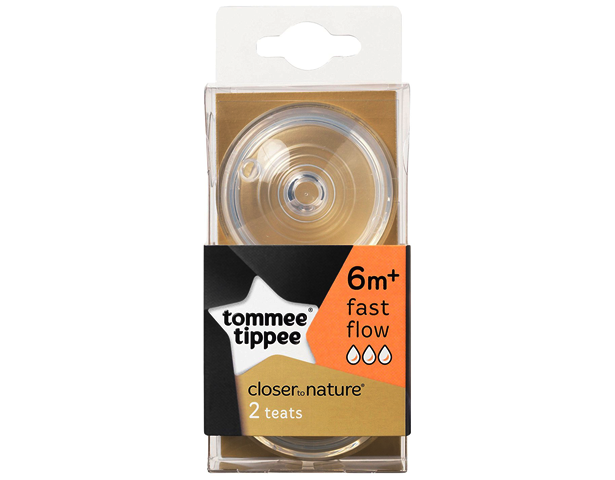Tommee Tippee Closer To Nature Teat - Fast Flow 2pcs
