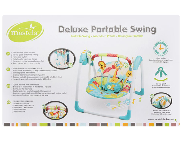 Mastela Deluxe Portable Auto Baby Swing