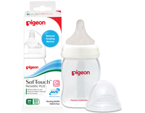 Pigeon Peristaltic Plus PP Wide Neck Bottle 160ml
